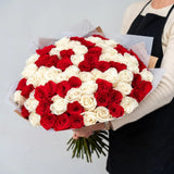 100 Red and White Roses 100 Red and White Roses