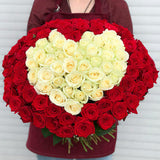 100 Roses Heart Shaped Bouquet 100 Roses Heart Shaped Bouquet