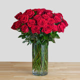 Red Roses in a Glass Vase Red Roses in a Glass Vase