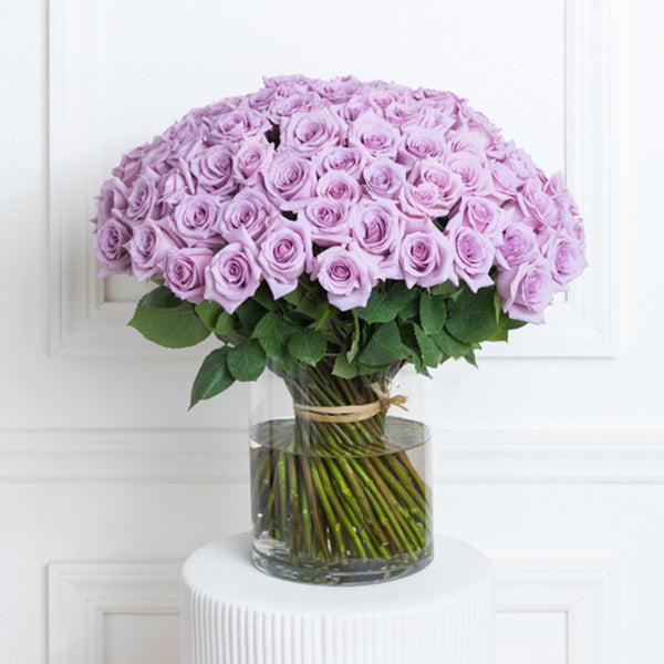 100 Purple Roses Arrangement 100 Purple Roses Arrangement