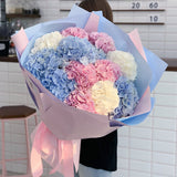 12 Mixed Hydrangea Bouquet 12 Mixed Hydrangea Bouquet