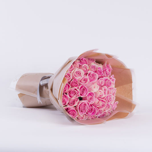 Premium 50 Blush Pink Roses Bouquet