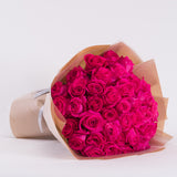 50 Premium Dark Pink Roses Bouquet 50 Premium Dark Pink Roses Bouquet