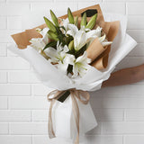 6 White Lilies Bouquet 6 White Lilies Bouquet