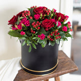 Red Rose and Pink Spray Rose Box Red Rose and Pink Spray Rose Box