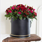 Red Rose and Pink Spray Rose Box Red Rose and Pink Spray Rose Box