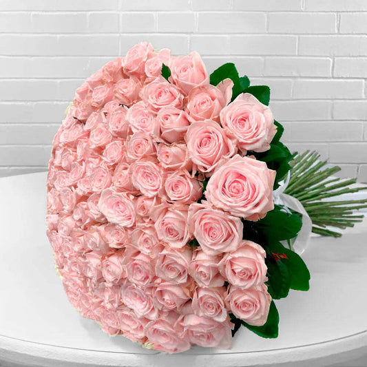 100 Pink Roses