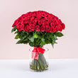 101 Red Roses in Vase