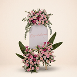 Blushing Elegance – Premium Inauguration Flower Stand