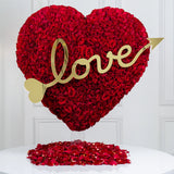 Love Struck Red Rose Heart Arrangement