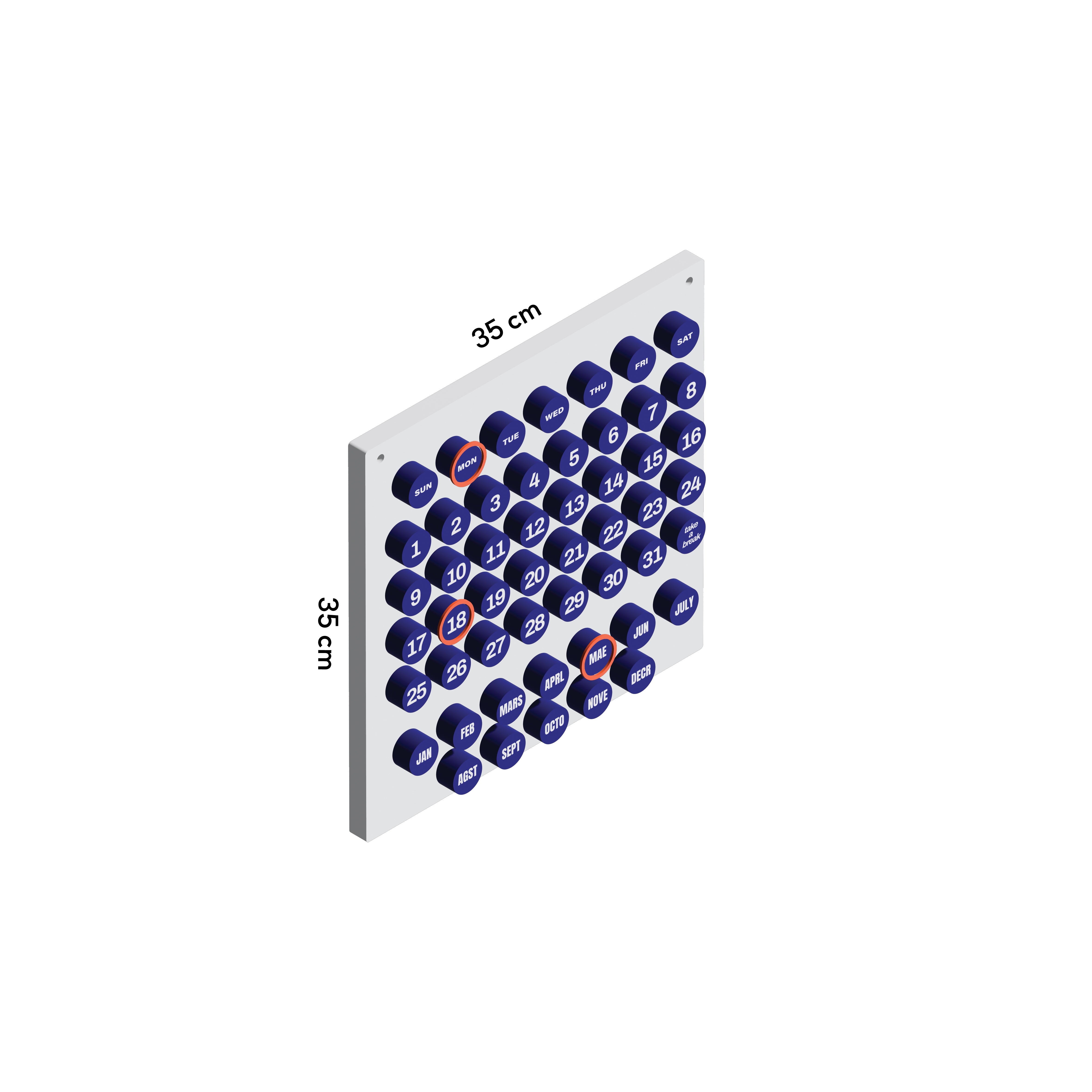 Acrylic Perpetual Calendar
