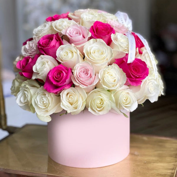 Blushing Elegance Rose Box