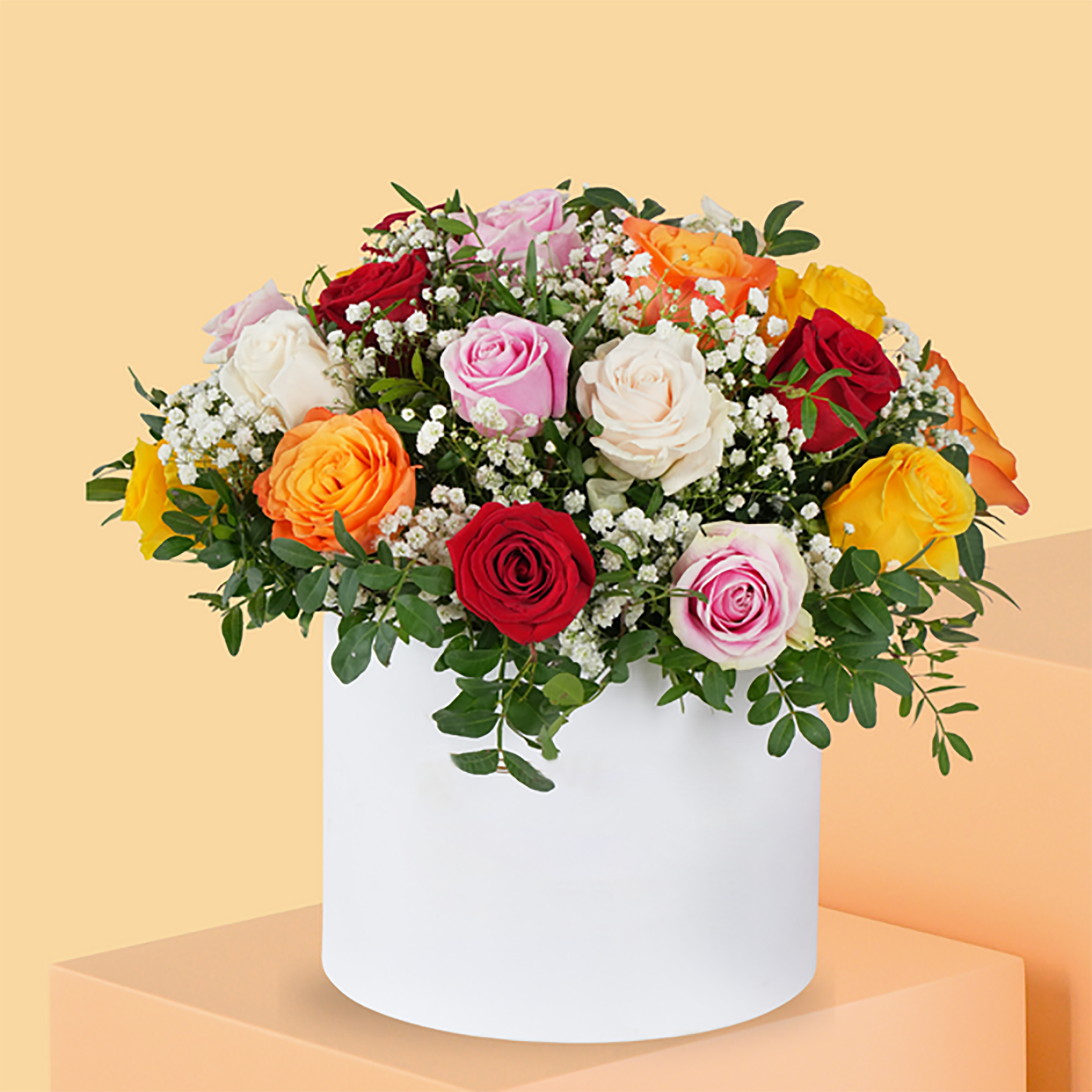 Box Of Mixed Roses