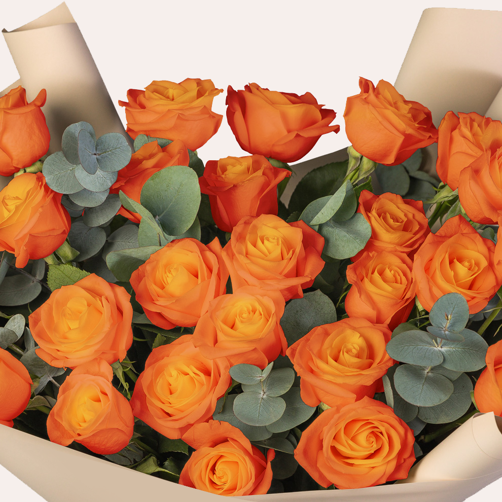 Luxury Orange Roses Bouquet