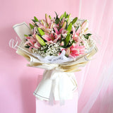 Pink Stargazer Lily Bouquet