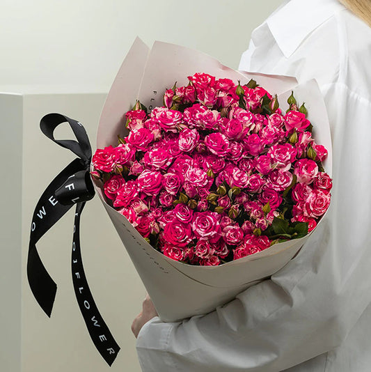 20 Stems Dark Pink Spray Roses Bouquet