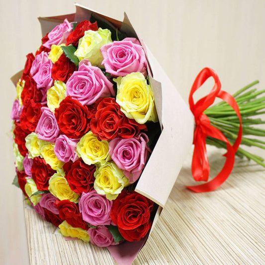50 Mixed Roses Bouquet