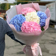 5 Mixed Hydrangea Bouquet