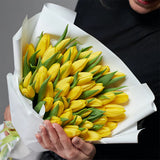 50 Yellow Tulips Bouquet