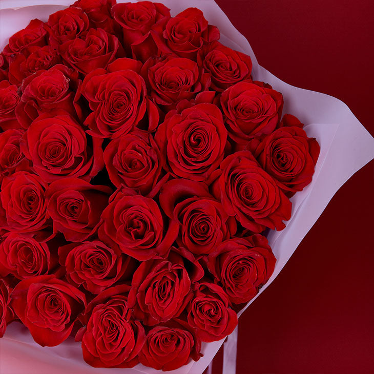 Pure Love 50 Red Roses Bouquet
